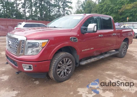 2016 Nissan Titan Xd Platinum Reserve Diesel z USA, uszkodzony, nr VIN 1N6BA1F43GN503800